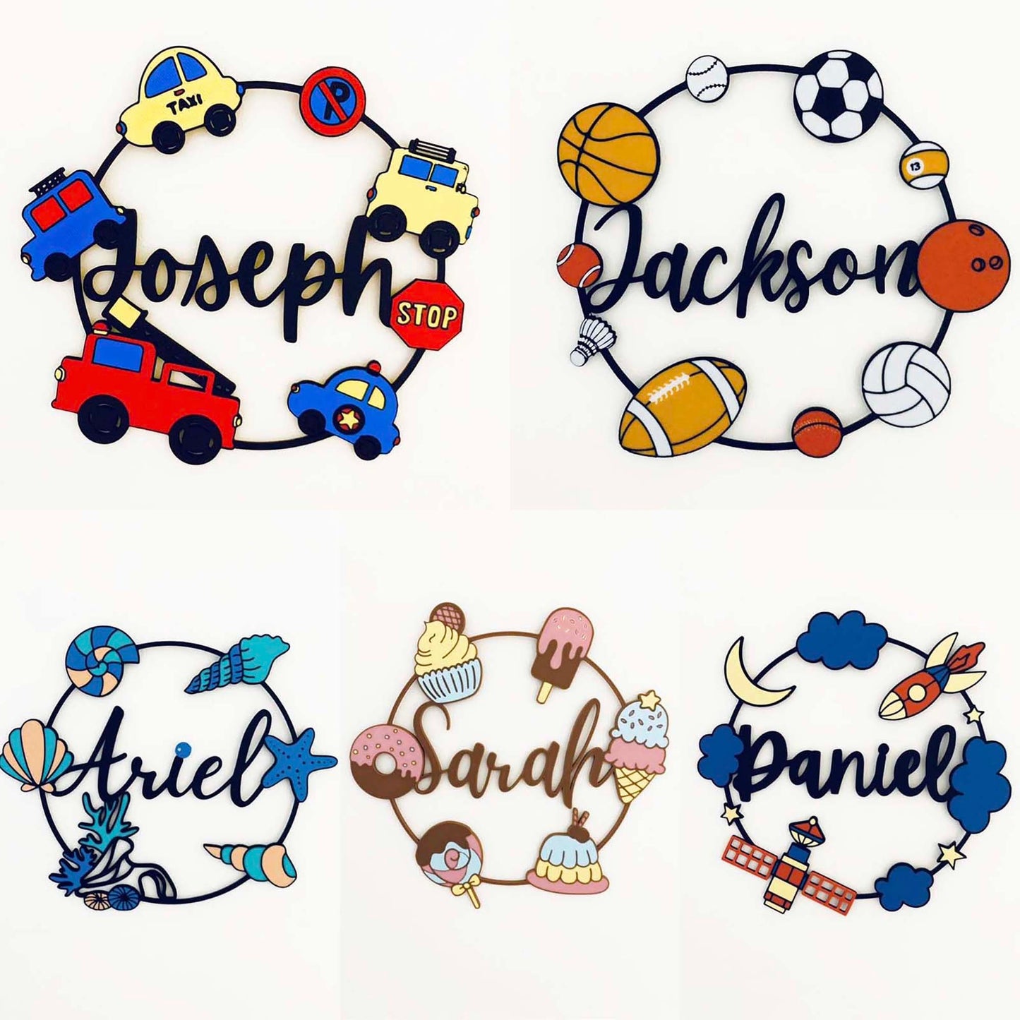 Flower Name Custom Door Sign