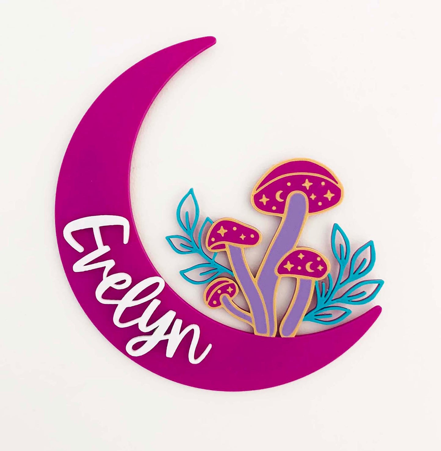 Mushroom Name Custom Door Sign