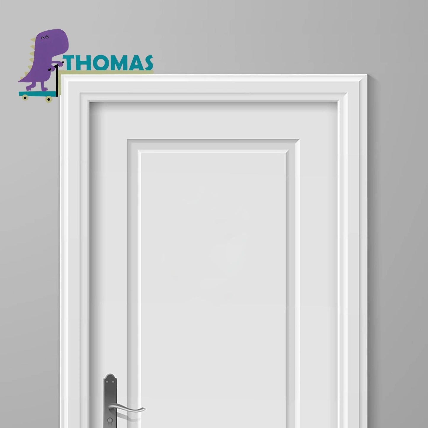 Dinosaur Custom Door Corner Name Sign